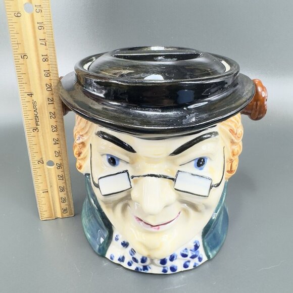 Wales China Japan Toby Character Biscuit Holder Container Jar Ceramic Japan VTG - Picture 6 of 14